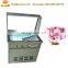 Thailand Flat Pan Fried Ice Cream Roll Machine Cold Stone Marble Slab Top Fry Ice Cream Machine
