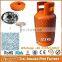 EXPORT NIGERIA KENYA TANZANIA GHANA PORTABLE BUTANE 12.5KG LPG GAS CYLINDER, LPG CYLINDER WITH CAMPING BURNER STOVE FOR COOKING
