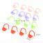 Plastic locking stitch markers crochet latch clip hook knitting needle