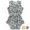 Vintage Floral Cheap Summer Bodysuit Newborn Baby Clothes Pom Pom Romper
