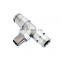 PIPE fitting metal fitting T type joint MPT JOINT 4MM~16MM