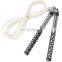 Adjustable Fitness Cable Rope Aluminum Handle Jump Ropes