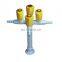 Quadruple lab Gas Fittings(with Pressure Gauge)