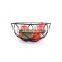 Kitchen Food Holder Decorative Gift bedroom wardrobe storage bamboo framing Fruit Basket wire metal basket