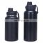 Outdoor portable vacuum flask 750ml sport stainless steel insulated water bottle with variety of lids for camping