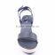 2016 new wedges lady fancy wholesale platform ankle strap sandals shoes