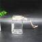 120ml clear glass material square candle jars / bottles / holders