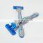 Wholesale 3 blade disposable razor with high quality material stainless steel blades