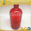 Fancy red colour 500ml round glass boston bottle