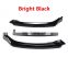 ChangZhou HongHang Manufacture Auto Spare Parts Front Chin Lips, 3-stage lip Font Bumper Lip Spoiler For A4 B9 Sedan 2017-2018