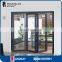 ROGENILAN 75 series clear glass exterior aluminium metal french bi fold doors