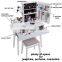 White French mirrored dressing table set