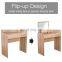Dressing Table With Flip-Up Mirror And Stool