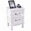 2 Drawers Nightstand End Side Cabinet Accent Table Storage Display Home Bedroom Furniture