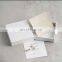 PandaSew Luxury Custom Logo White Paper Jewelry Packaging Box for Bracelet Pendant Gift with Microfiber Jewelry Pouch