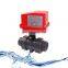 CTF-002 DN40 1.5 Inch UPVC Thread Screw Connection Electric Motorized Ball Valve