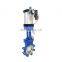 pneumatic control valve 4 inch Cast Steel Pneumatic Operated Soft Seal Knife Gate Valve