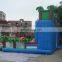 Jungle theme giant inflatable castle slide for sale