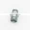 carbon steel single compression male connector tube straight fitting