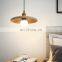 Japanese Wood Hanging Light Retro LED Pendant Lights Ceiling Chandelier for Restaurant Bedroom Living Room