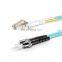 LC UPC to ST UPC Duplex 2.0mm PVC(OFNR) OM4 Multimode Fiber Optic Patch Cable