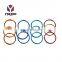 Custom Size Shape Flat Round Color Rings Keychain Split Ring Keyring For Bag