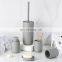 Luxury Family Creative Soap Dispenser Toothbrush Holder Tumbler Soap Dish toilet brush holder Ceramic bathroom set
