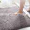 Elegant Hot Selling Microfiber Water Absorbent Luxury Non Slip Grey Mats Bathroom Rug