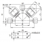 Two in three pneumatic diaphragm valve DBP