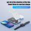 Zinc-Aluminium Alloy 3 in 1 Magnetic Wireless Charger Function for Mobile Phones Earphones Smart Watches Charging Station