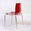 replica America/Italian Style chrome metal frame PC seat Sedia Ice dining Chair, Jolly Rancher Chair, Ice Dining Chair