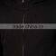 2015 mens custom 100%cotton front zipper black hoodie