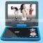 hot selling 9 inch widescreen 16:9, 270 degree rotating shaft portable dvd player