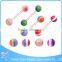 Factory direct sale surgical steel women colorful resin ball best design tongue ring