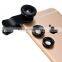 3 in1 Fish Eye+Wide Angle+Macro Camera Lens For mobile phone