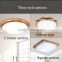 Concise Rubber Wood Acrylic Lampshade Home Commercial LED Electrodeless Dimming Ceiling Light