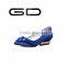 GD silk upper material metal decoration bright color women sexy fashion shoes