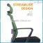 891-1A Green office mesh chair ergonomic armrest computer chair with headrest