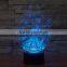 Newest Creative gift 3D night light for wedding gift