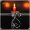 wrought iron candle stick white metal candle holder for home deco