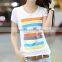 Manufacturer Stylish Woman Custom Printed Design Your Own T Shirt Fabric Price