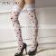 fancy black white dot lace sexy cute women knee high socks