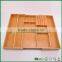 Fuboo Expandable Bamboo Organizer Drawer Bamboo drawer storage cutlery tray