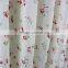 Hot fresh style flower pattern waterproof vinyl shower curtain