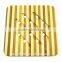 Two Color Strips Big Bamboo Placemat Table Mat Coaster Handmade Mats And Pads