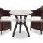 outdoor rattan bar set round bar table & chair set