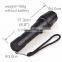 TP-1877 1*18650 rechargeable battery powered XM-L T6 rechargeable led torch