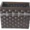 Factory price black bike bicycle basket/wood bicycle basket/front storage bike basket