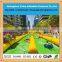 2015 commercial inflatable Double Lane Slip Slide