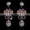 stainless steel jewelry 2016 zircon stud earrings earrings woman fashion earring